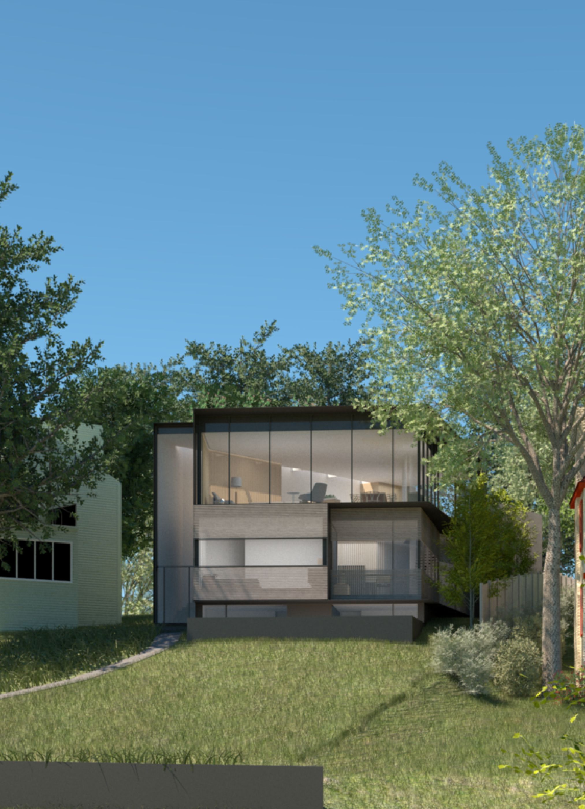 Cedar Lake House Exterior Finishes