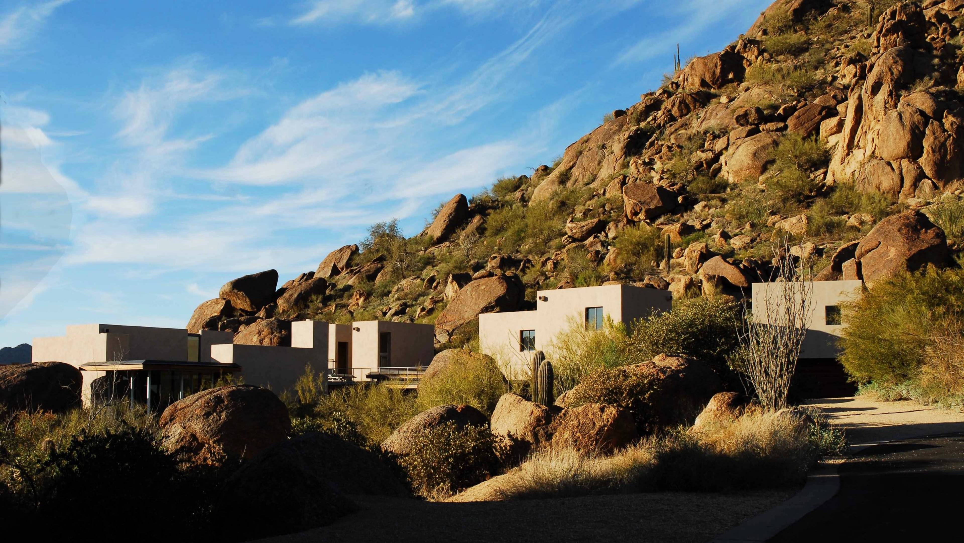 Desert House From Driveway