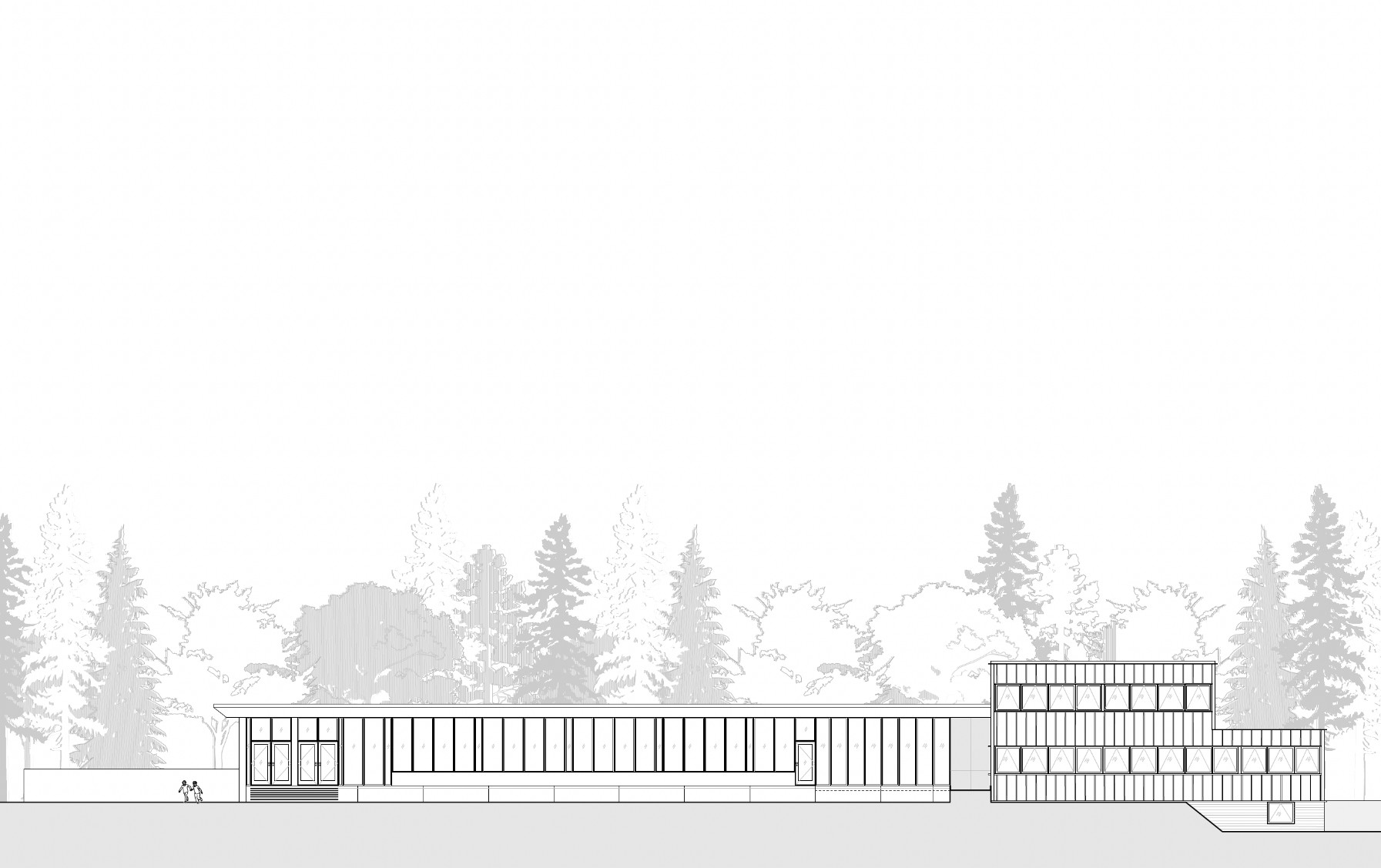 Horizon House Carousel 1 Exterior West Drawing