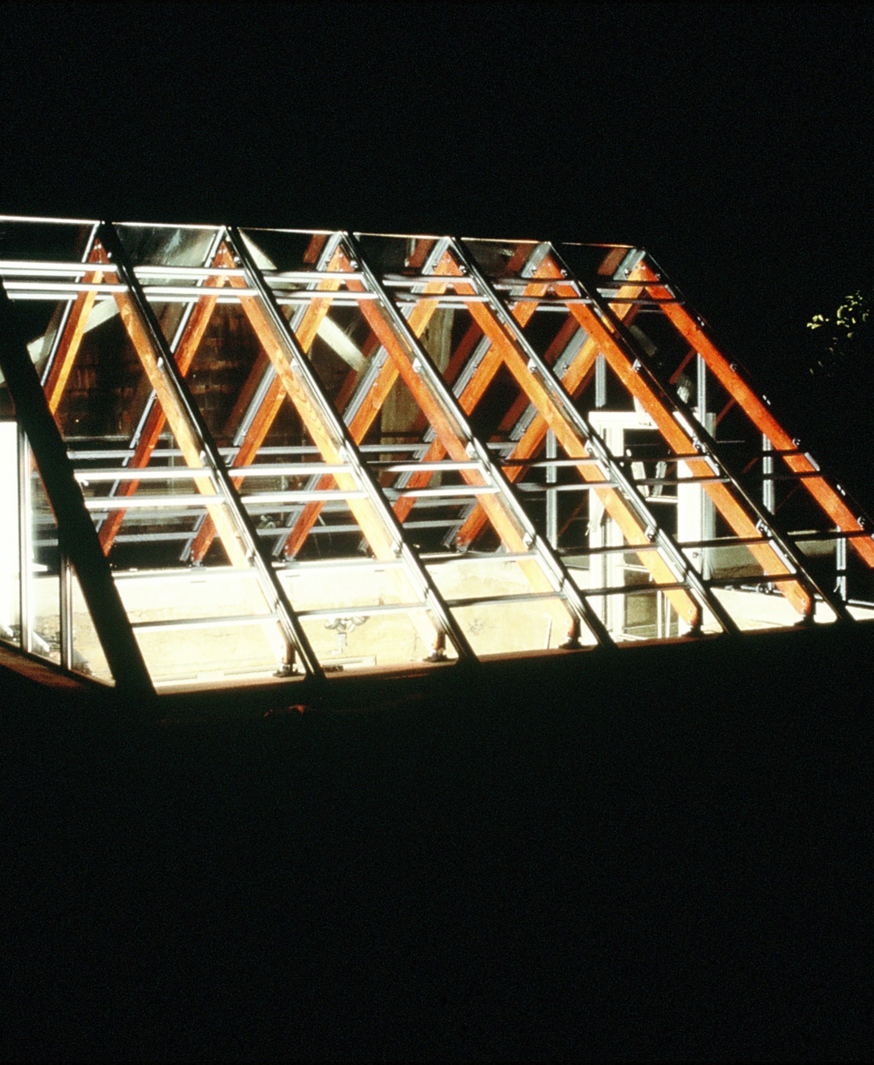 Lazor Greenhouse Exterior Glass night