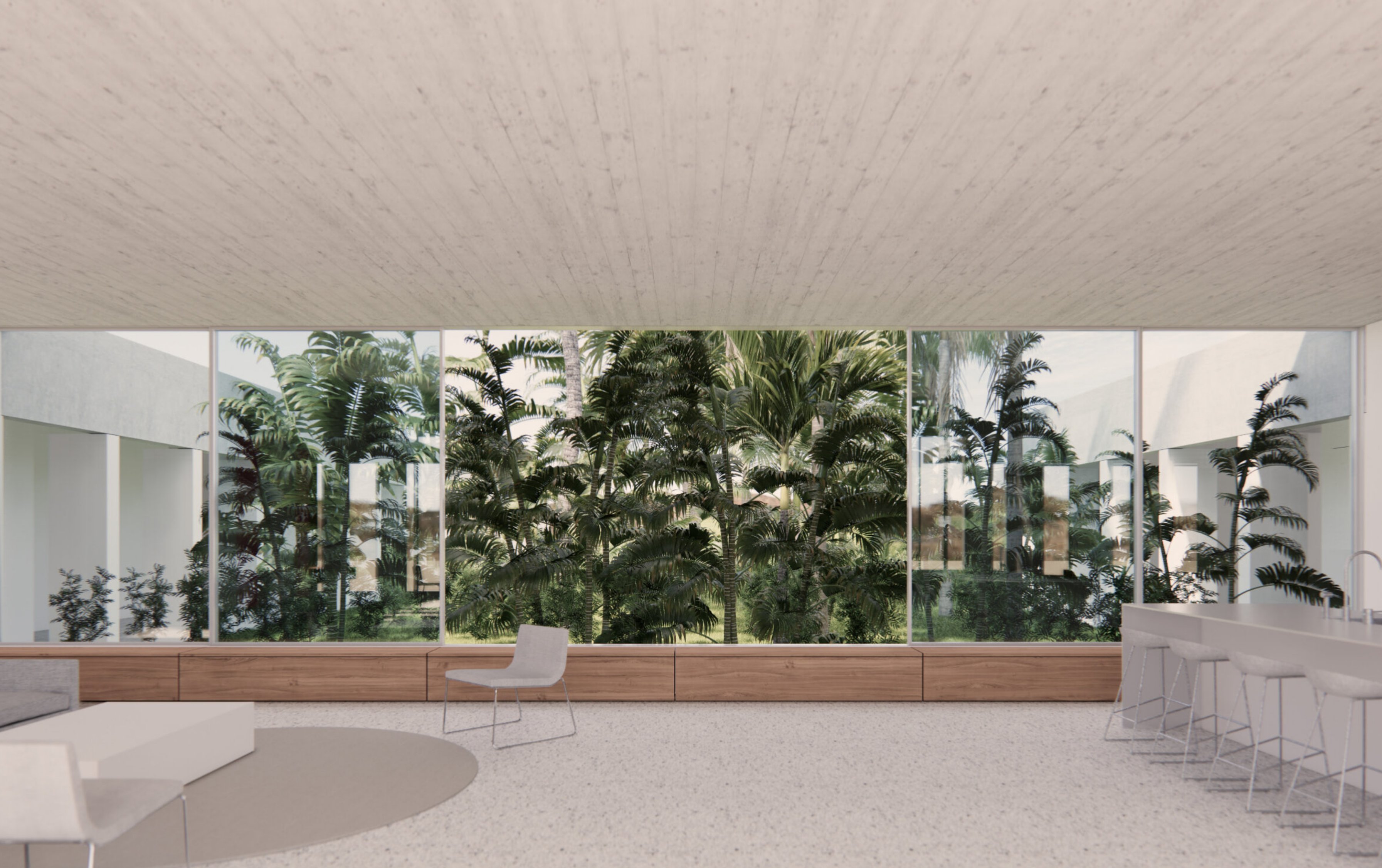 Nosara Gallery 2 Living Space and Kitchen with Garden