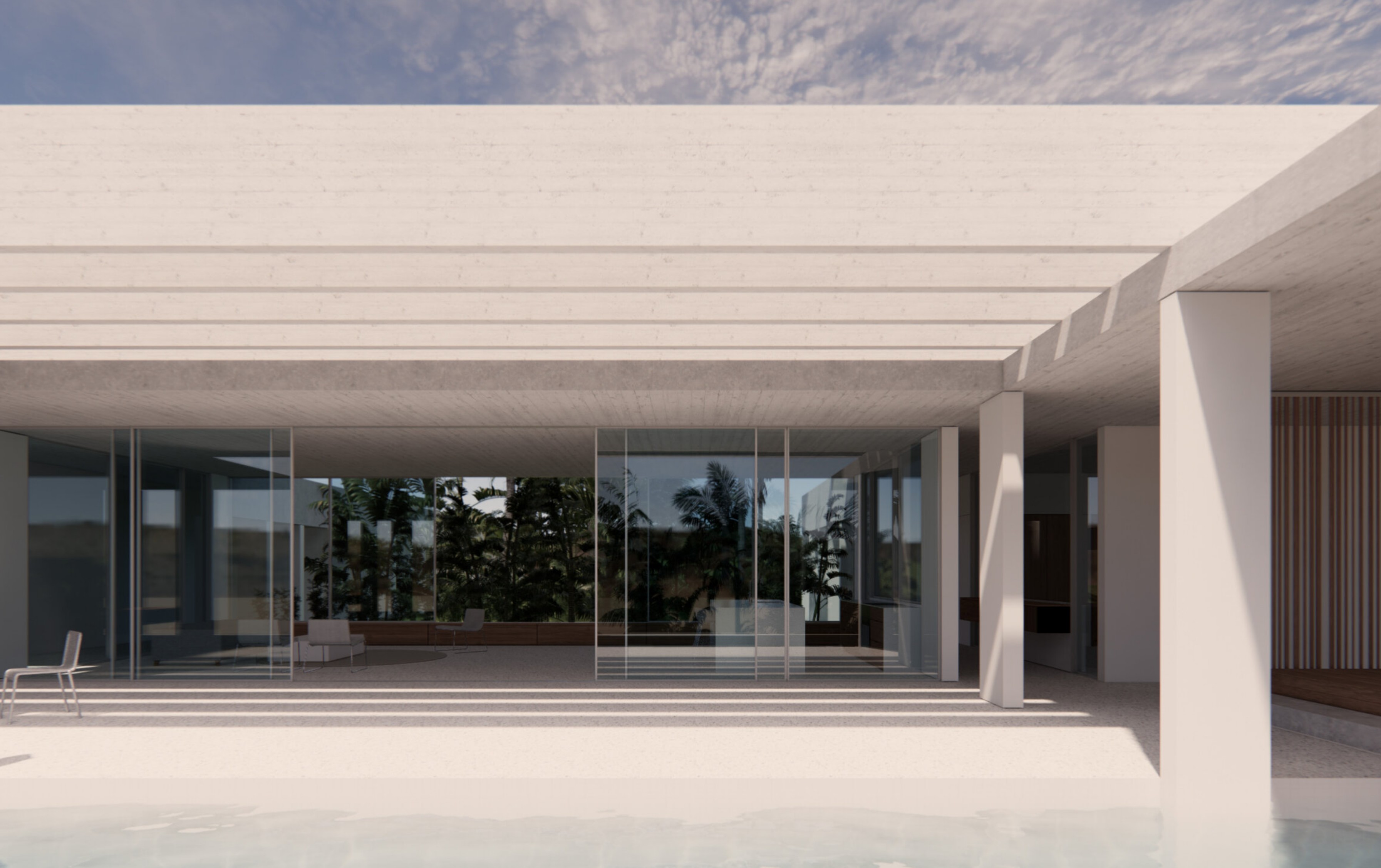 Nosara Gallery 5 Pool Terrace Sliding Glass Wall