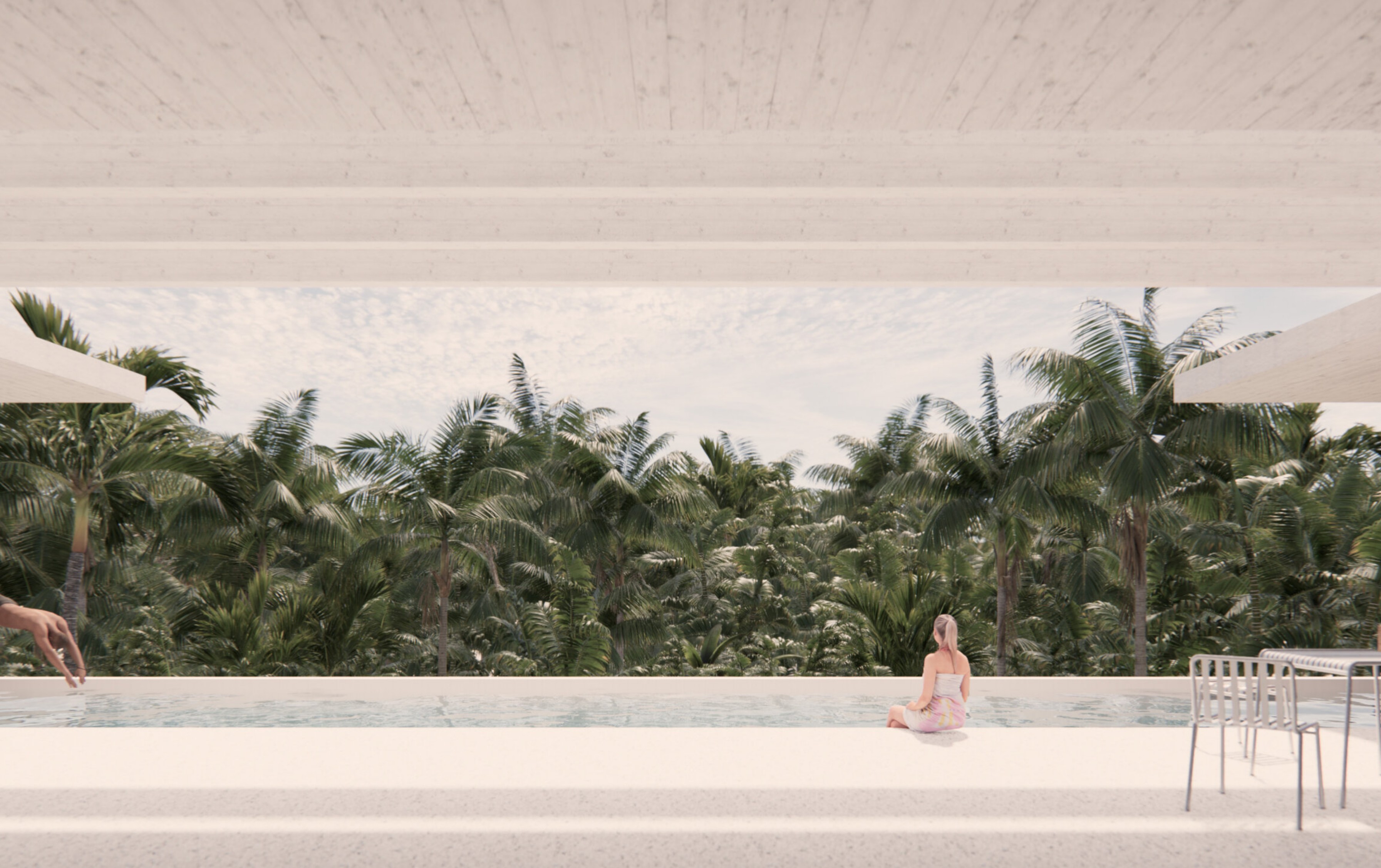 Nosara Gallery 9 Pool Terrace with Jungle