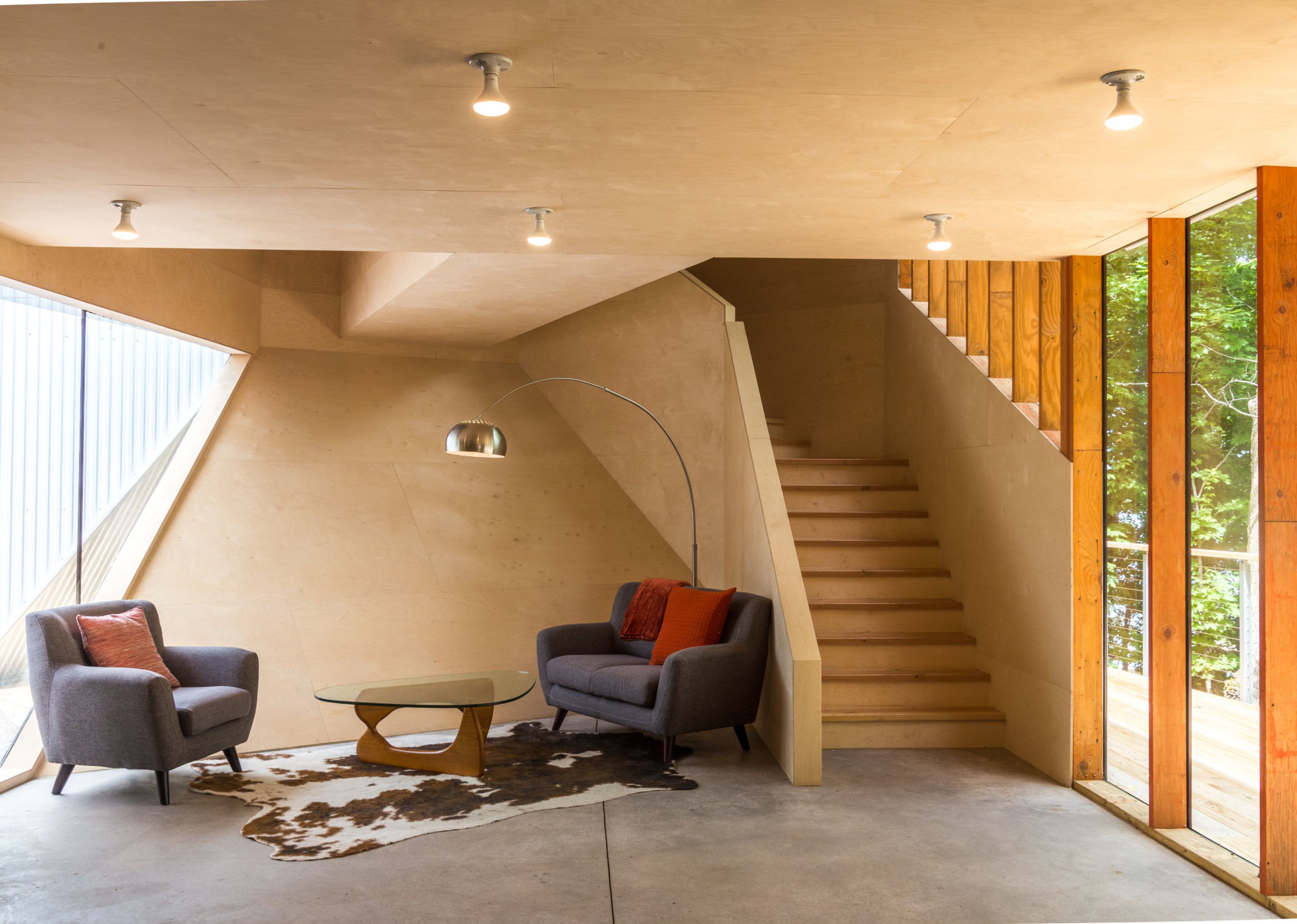triangle house interior day project details