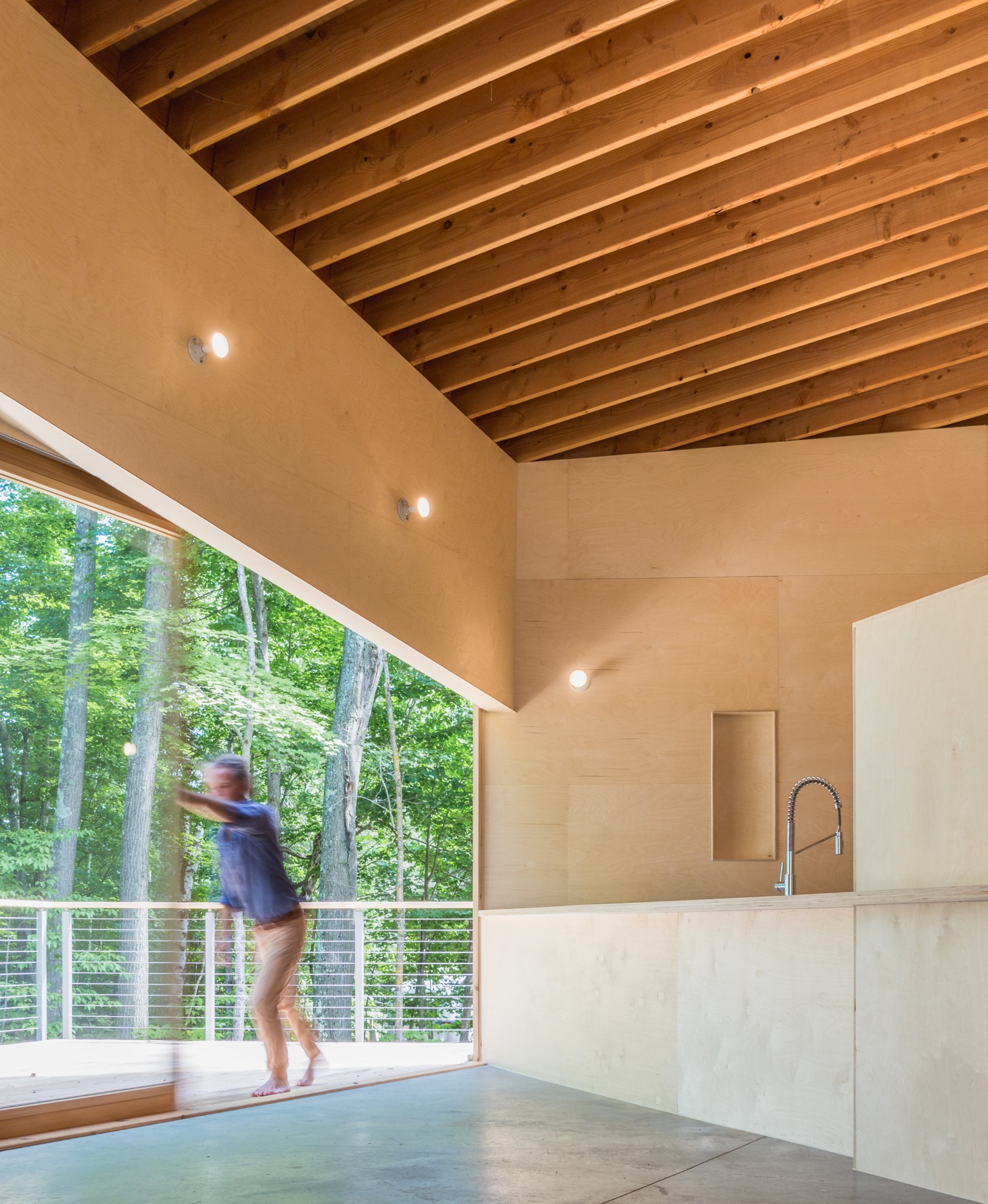 triangle house interior side right